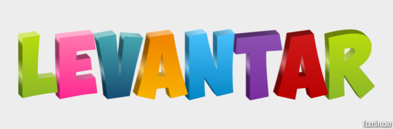 Levantar Text Effect