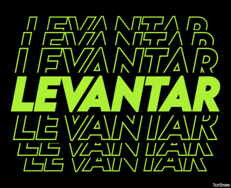 Levantar Text Effect
