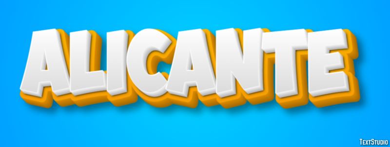 Alicante Efekt tekstowy