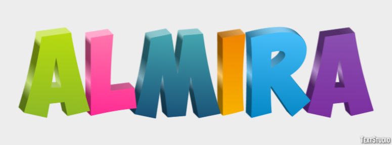 Almira Text Effect