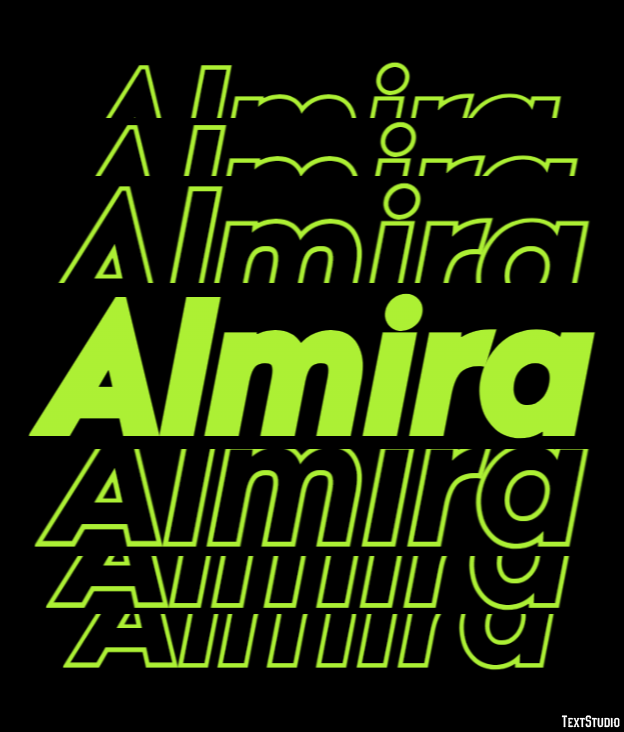 Almira Text Effect