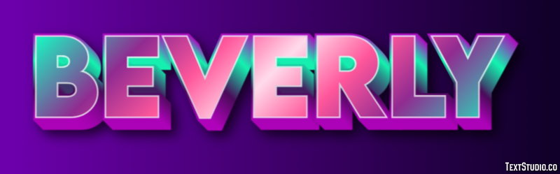 Beverly Text Effect