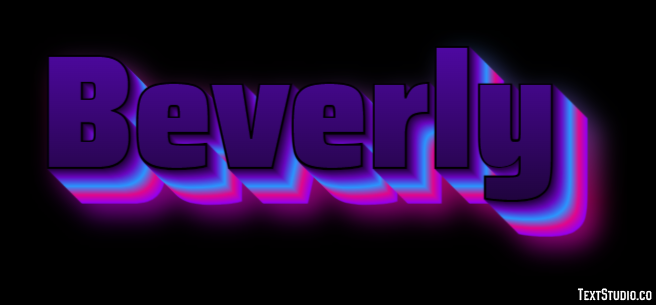 Beverly Text Effect
