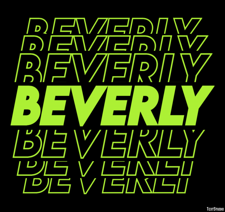 Beverly Tekst Effect