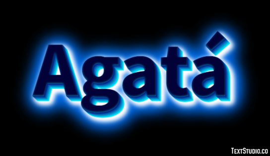 Agatá Efecto de Texto