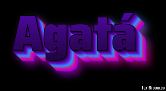 Agatá Efecto de Texto