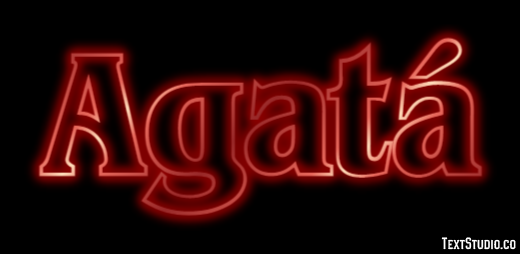 Agatá Efecto de Texto