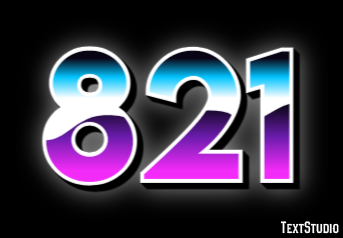 821 Tekst Effect