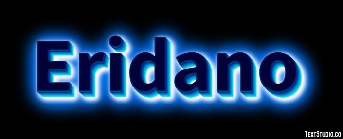 Eridano Effetto testo