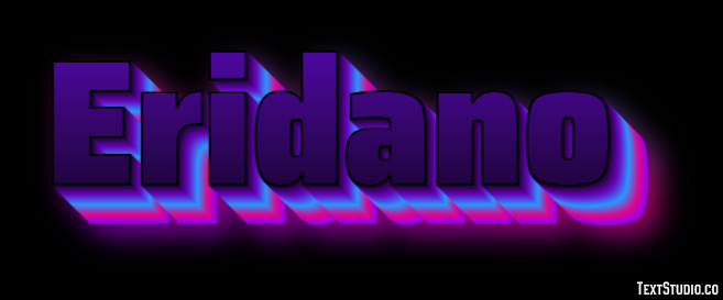 Eridano Effetto testo