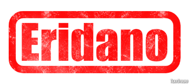 Eridano Effetto testo