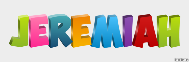 Jeremiah Efecto de Texto