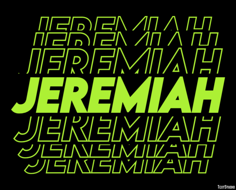 Jeremiah Texteffekt