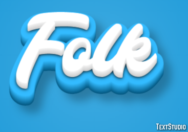 Folk Text effect