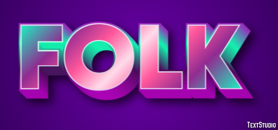 Folk Text effect