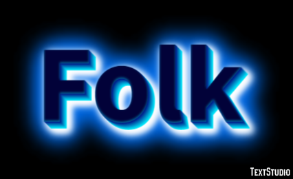 Folk Effetto testo