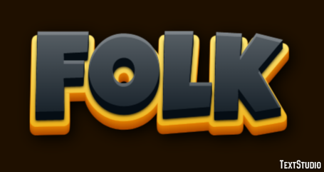 Folk Texteffekt