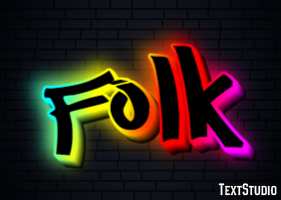 Folk Text Effect
