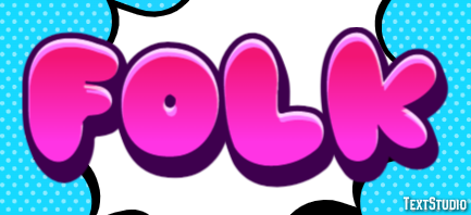 Folk Text Effect