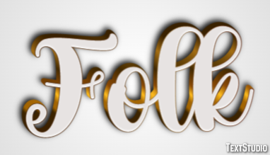 Folk Text effect