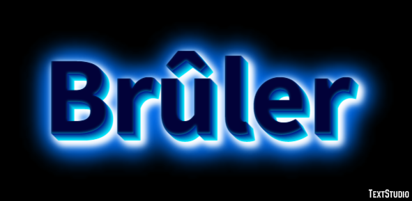 Brûler Effet de texte