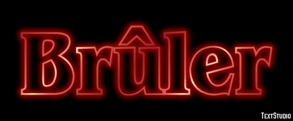 Brûler Effet de Texte