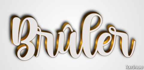 Brûler Effet de Texte