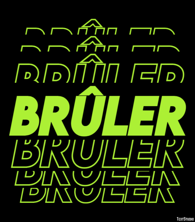 Brûler Effet de Texte