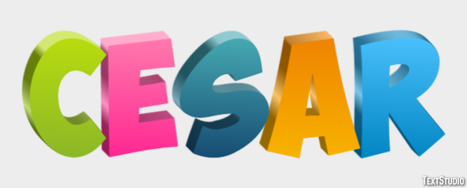 César Texteffekt