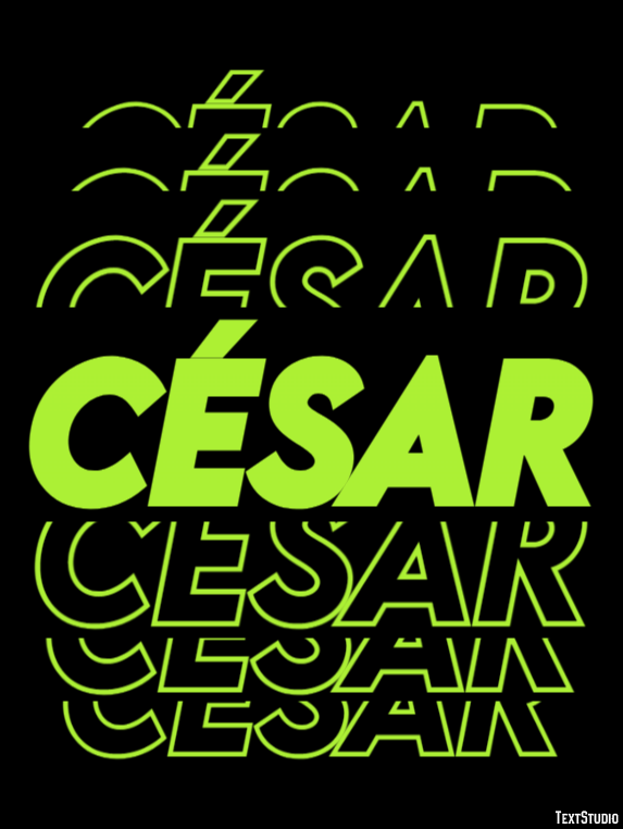 César Texteffekt
