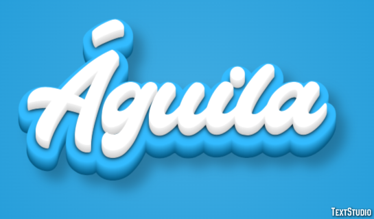 Águila Efecto de texto