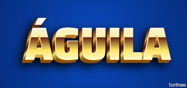 Águila Efecto de texto