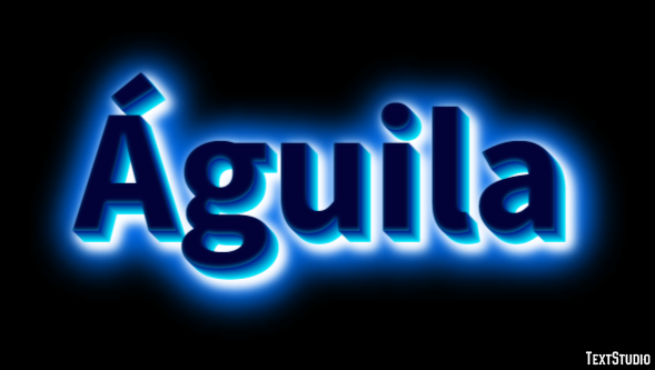 Águila Efecto de texto