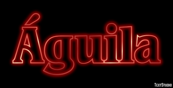 Águila Efecto de texto