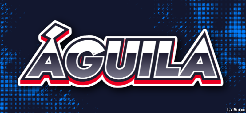 Águila Efecto de texto