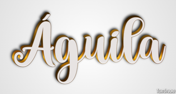 Águila Efecto de texto