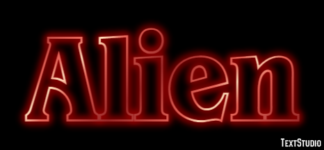 Alien Texteffekt