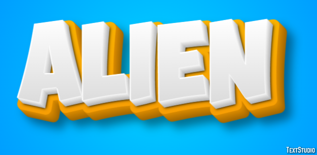 Alien Efekt tekstowy