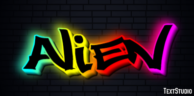 Alien Text Effect