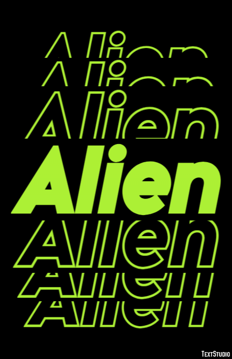 Alien Texteffekt