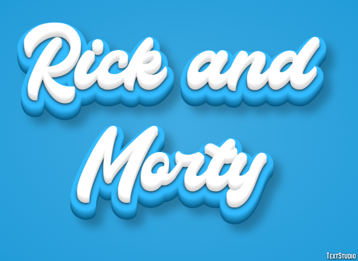 Rick and Morty Metin Efekti