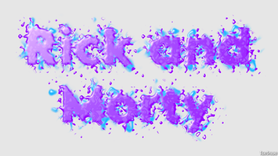Rick and Morty Text Effect