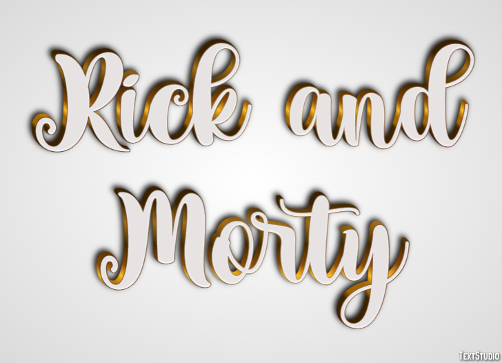 Rick and Morty Text Effect