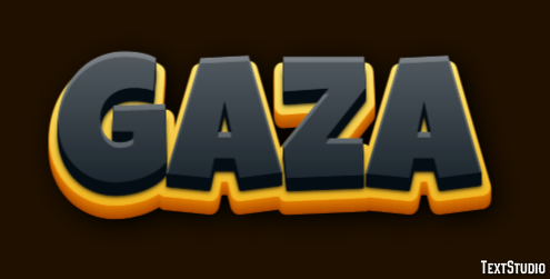 Gaza Эффект текста