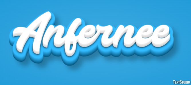 Anfernee Text effect