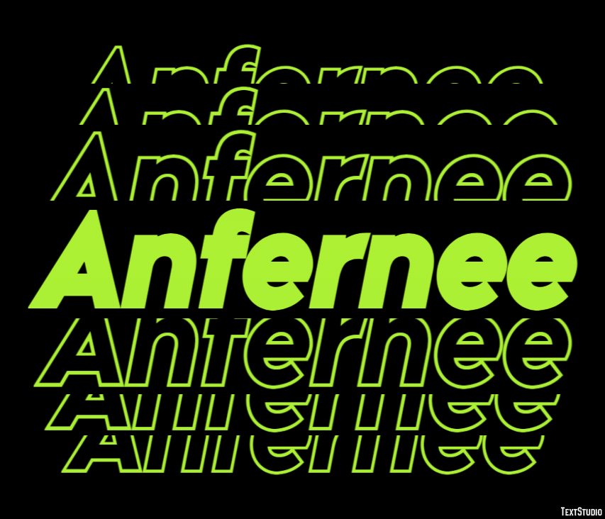 Anfernee Text effect