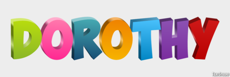 Dorothy Tekst Effect