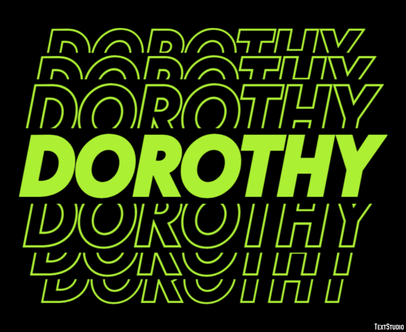 Dorothy Efekt tekstowy