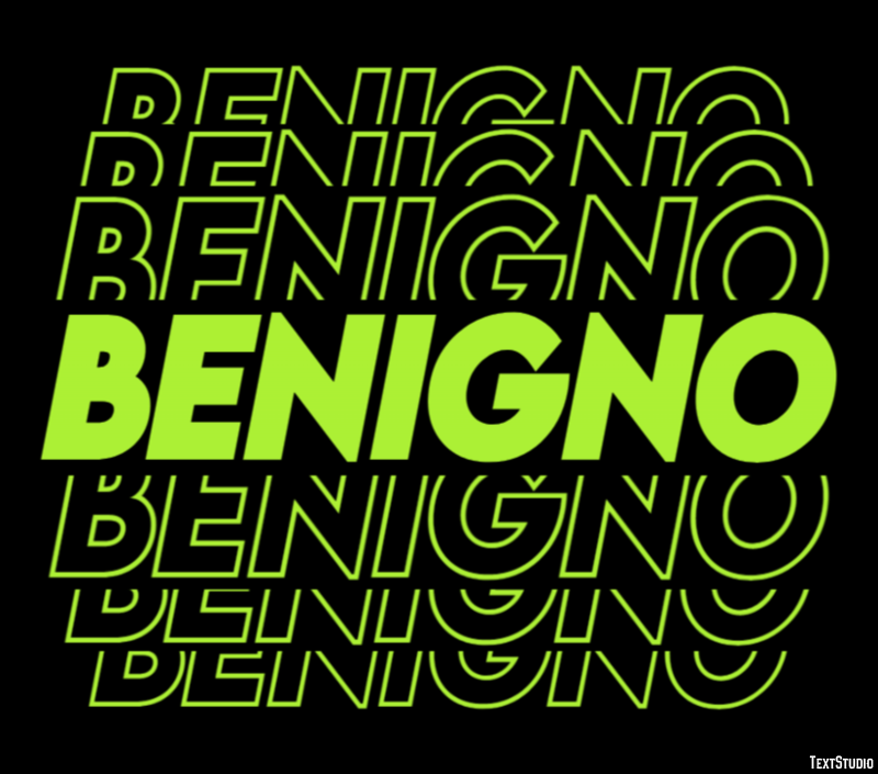 Benigno Effetto testo
