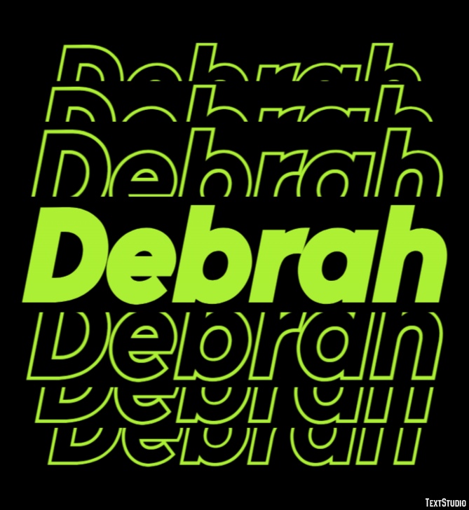 Debrah Text Effect